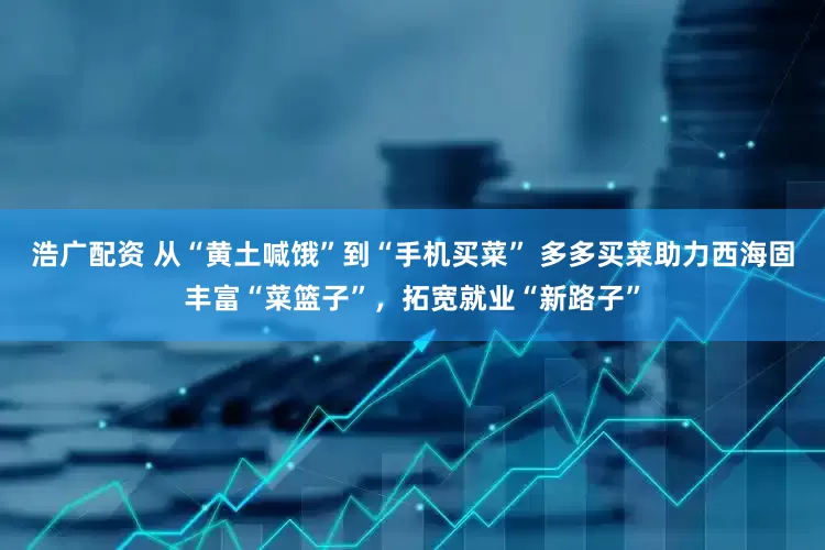 浩广配资 从“黄土喊饿”到“手机买菜” 多多买菜助力西海固丰富“菜篮子”，拓宽就业“新路子”