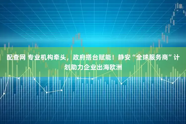 配查网 专业机构牵头，政府搭台赋能！静安“全球服务商”计划助力企业出海欧洲